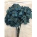 HYDRANGEA PRESERVED 6" HEAD (1-3 Stems) Blue